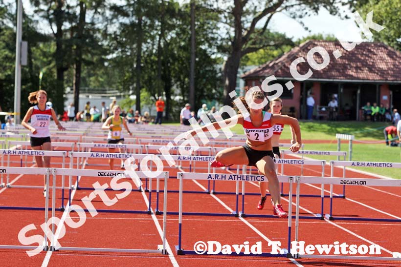 100 metres hurdles, North of England Division 2E, Morpeth.